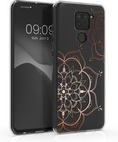 kwmobile telefoonhoesje voor Xiaomi Redmi Note 9 - Hoesje voor smartphone - Bloementweeling design