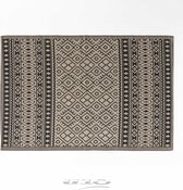 Livetti® Vloerkleed Tapijt Mat 160x230cm Propyleen - Toscana Zwart Beige