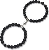 Armbanden set met magneet - Kralen armband - Koppel armband - Armband dames - Armband heren - Romantisch cadeau - cadeau voor hem / haar