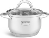 Edënbërg Classic Line - Kookpan met Deksel - RVS - Ø 18 cm