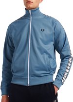 Fred Perry - Taped Track Jacket Lichtblauw - XXL - Modern-fit