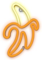Forever FLNE10 - Neon LED licht Banaan wit geel Batterij + USB