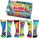 Oddsocks Ride & Slide Kindersokken Mismatched Multipack 30-38