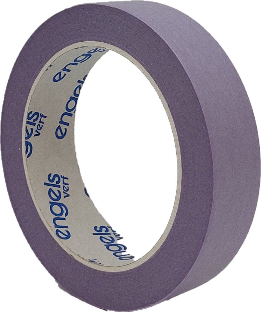 Engels Schilders Tape - Afplaktape - 24mm x 50m - Paars - Voor Gevoelige Oppervlakken- Washi - 1 stuks -