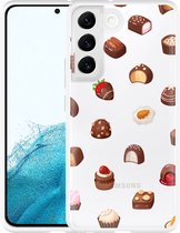 Galaxy S22 Hoesje Chocolates - Designed by Cazy