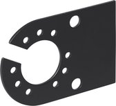 ProPlus Stekkerdooshouder - Metaal 12 x 8 cm - Zwart - Geschikt voor 7 en 13 Polige Stekkerdoos - blister