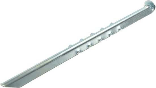 2x Stuks grondpennen/tentharingen metaal 40 cm - Kampeer artikelen voor tent of windscherm van GroteCadeauShop — afbeelding 4