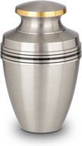 Metaal urn zilver