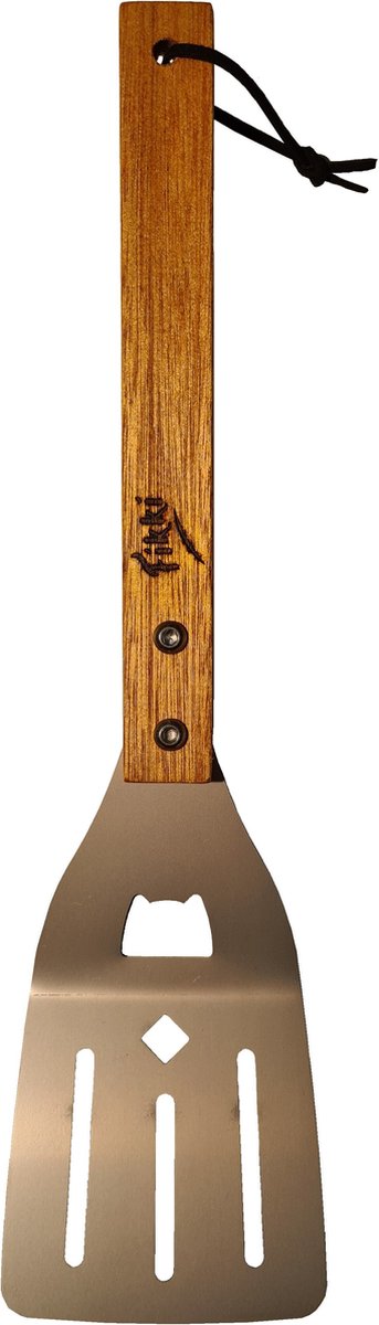 Fikki BBQ Spatel - rvs - 40cm - met bieropener