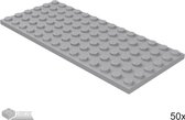 LEGO Plaat 6x14, 3456 Licht blauwgrijs 50 stuks