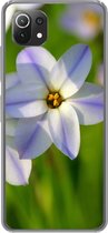 Geschikt voor Xiaomi 11T hoesje - Bloemen - Tuin - Paars - Siliconen Telefoonhoesje