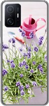 Xiaomi 11T Pro hoesje - Gieter - Bloemen - Lavendel - Siliconen Telefoonhoesje
