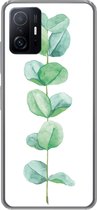 Geschikt voor Xiaomi 11T Pro hoesje - Waterverf - Eucalyptus - Plant - Siliconen Telefoonhoesje