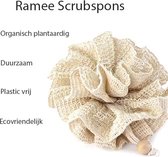 Ramie - spons - Natuurspons - Zero waste - Puff - Douche spons - Badspons - Massage - Sponge - Badkamer - Vegan