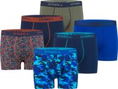 6-Pack - O'Neill - Heren Boxershorts - Maat L - Olijf - Blauw - Kobalt - Camouflage - Criss Cross