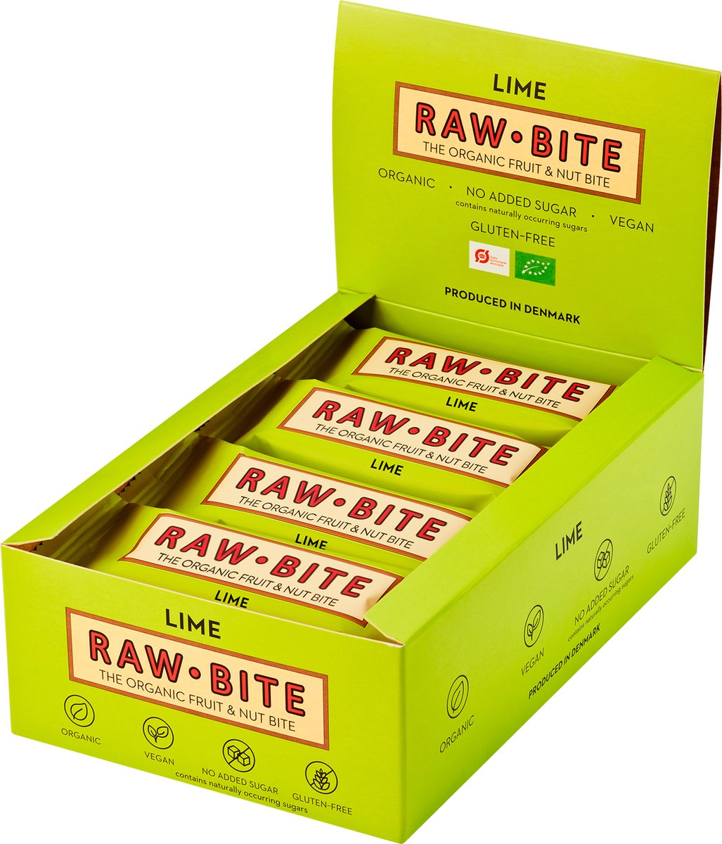 Rawbite Spicy Lime 50gr x 12 stuks