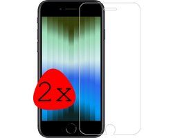 Screenprotector - 2 Stuks Geschikt voor Apple iPhone SE (2022) - Extra Sterk - Beschermglas - Gehard Glas - Tempered Glass - Screen Protector