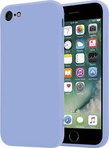 ShieldCase geschikt voor Apple iPhone SE 2022 vierkante silicone case - lavendel