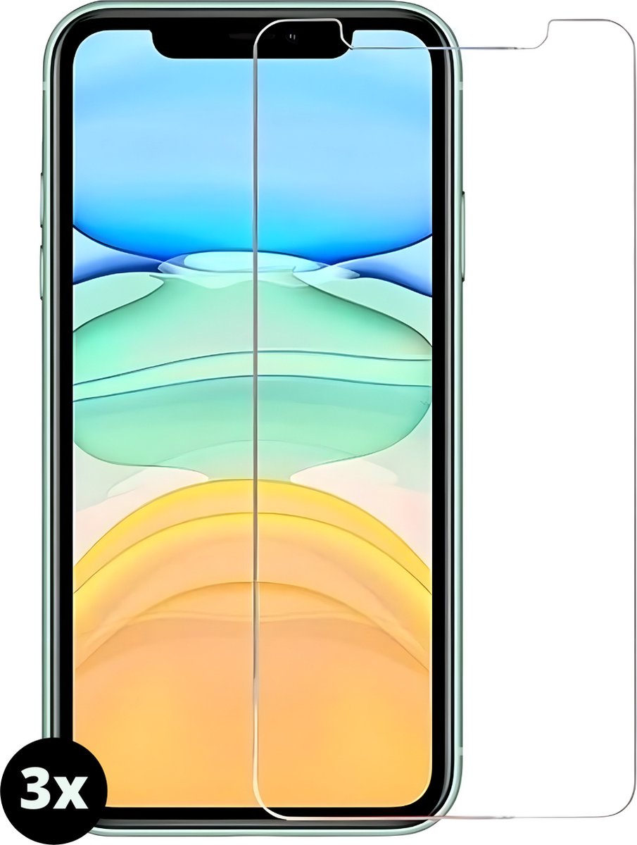 Fooniq Screenprotector Transparant 3x - Geschikt Voor Apple iPhone 12 Mini
