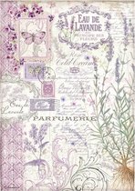 Stamperia A4 Rice Paper Provence Eau de Lavande (6 pcs) (DFSA4674)