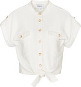 Witte knoopblouse Celene - FRNCH - Maat XS