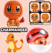 Pokemon Charmander - Pokemonbal- Pokemon actiefiguur - Met verschillende gezichtsuitdrukkingen - Squirtle - Bulbasaur - Charmander- Pikachu - Snorlax - Actiefiguur -