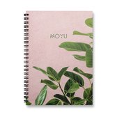 MOYU Ringband A5 - Premium Hardcover - Pink Planter - Uitwisbaar Notitieboek - Duurzaam Steenpapier