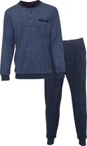 Paul Hopkins Badstof Heren Pyjama Blauw PHPYH2103A - Maten: S
