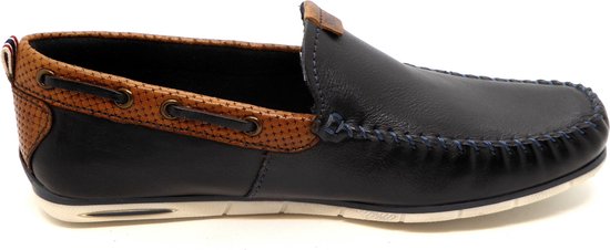 Bugatti Slip-on sneakers freizeitschoen lage schoen instapschoen met perforatie-patroon