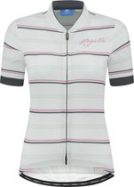 Rogelli Stripe Fietsshirt - Korte Mouwen - Dames - Wit, Grijs, Lime, Lavendel - Maat L