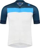 Rogelli Prime Fietsshirt - Korte Mouwen - Heren - Wit, Blauw - Maat 3XL