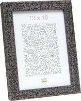Deknudt Frames fotolijst S45RL7 - grijs - burned wood look - 13x18 cm