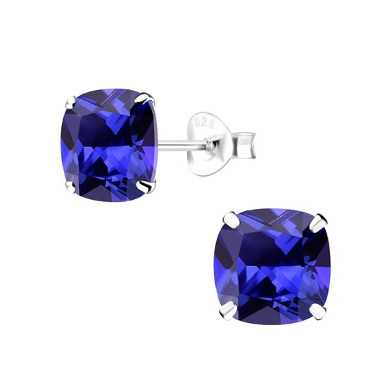 Zilveren oorstekers met blauw opaal - Honingbij - Zilveren juwelen en Zilveren oorstekers met blauw opaal - Honingbij - Zilveren juwelen en