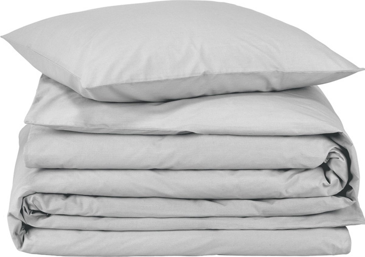 Moodit Dekbedovertrek Basil Silver - Eenpersoons - 140 x 220 cm - Katoen