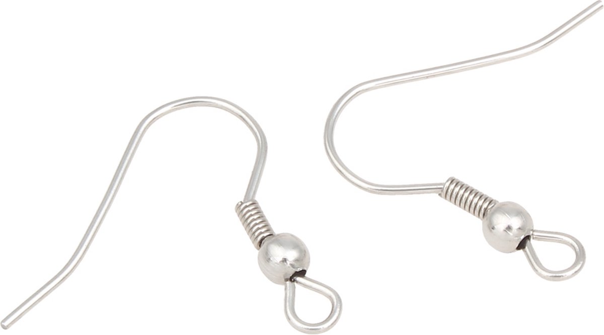 Art & Pearls - 50 oersterke hobby oorhaken - anti-allergisch edelstaal