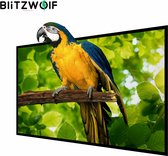 BlitzWolf® BW-VS4 120 inch projectiescherm-2656*1494mm-met 4K resolutie 160° kijkhoek achtergrondverlichting 1.2X verbetering - Draagbare Projector Scherm Voor Thuis Kantoor