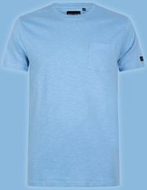 P&S Heren T-shirt-FRANK-Light Blue-XL