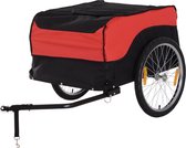 Fietskar - Fietsaanhanger - Fietskar bagage - Fietskarren - Rood/Zwart