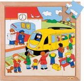 Educo Verkeerspuzzel - Station trein puzzel van 25 stukjes - Educatief speelgoed