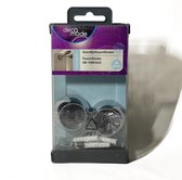 Decomode Gordijnfournituren | Modern | Eindknop voor Gordijnrails | 28mm | Strak Chroom | 2 stuks