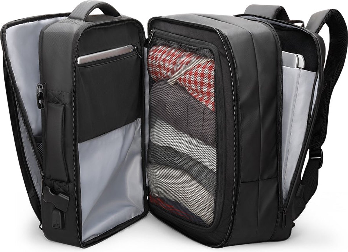 Waterdichte rugzak - Rugzak heren / dames - Laptopvak - Schooltas - Rugtas – Met regencape - Anti diefstal