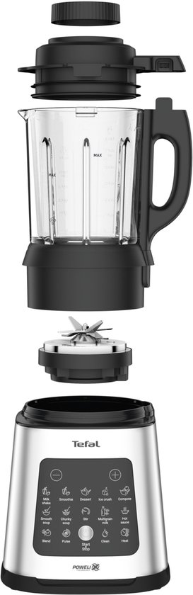 Tefal Perfectmix Cook BL83SD - High-Speed Blender - 1.75L - 1400W - Inclusief Stoommand - Voor Koken