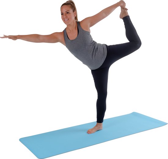 Pure2Improve Yogamat antislip - TPE deluxe - 173x58x0.6 cm - Blauw