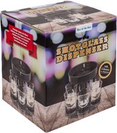 Shotglas Dispenser - Bartools - Met 6 shotglazen - Kado