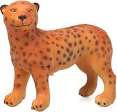 Speelgoed safari jungle dieren figuren luipaard met geluid van kunststof 24 x 19 cm