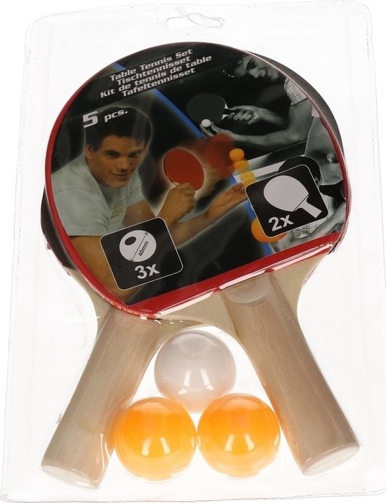 U Fit One Premium Tafeltennis Set Met Opbergtas - 4 Tafeltennisbatjes Table Tennis Rackets Pingpong Tafeltennisbat 4 Batijes 3 Star