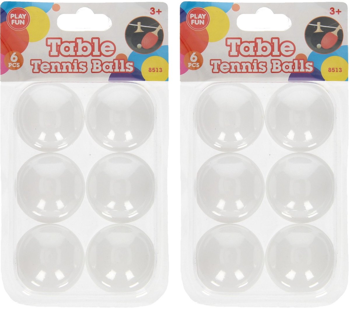 12x stuks Tafeltennis pingpong balletjes 40 mm/4 cm - 12 stuks - Sportief speelgoed - Sporten - Tafeltennissen