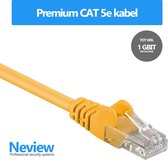 Neview - 25 cm premium UTP patchkabel - CAT 5e - Geel - (netwerkkabel/internetkabel)
