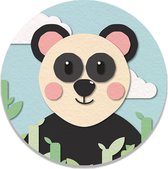 Wandcirkel Panda - Wanddecoratie - Kinderkamer - Babykamer