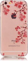 Peachy Bloesem TPU iPhone 6 6s hoesje zen cover - Doorzichtig - Bloemtakken